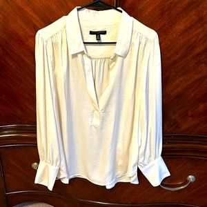 Banana Republic petite xl silky ivory blouse